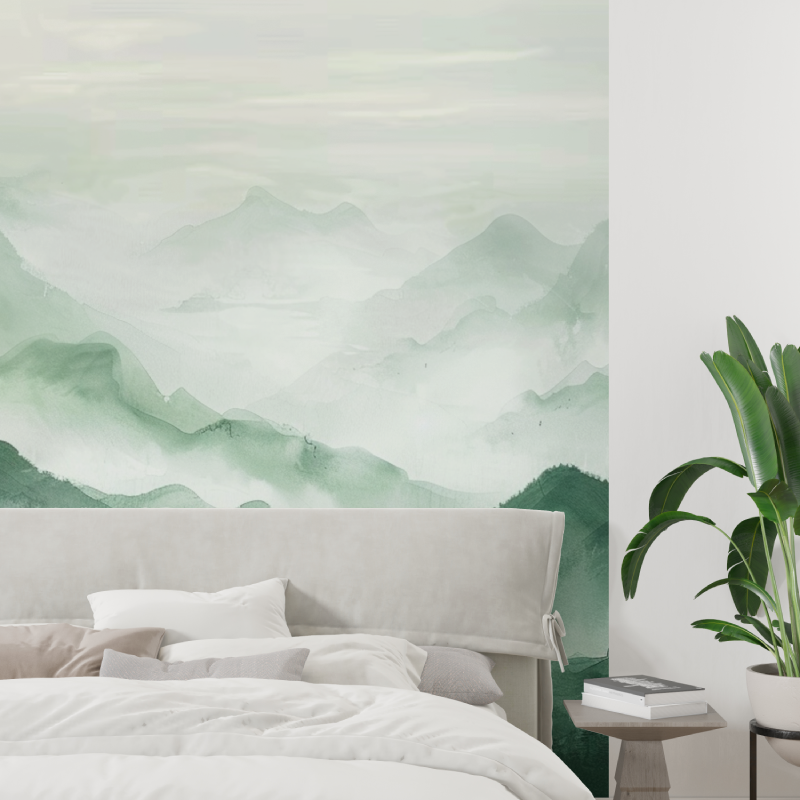 Misty Forest Wallpaper | Murals Wallpaper
