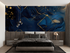 Midnight Blue and Gold Wallpaper | Murals Wallpaper