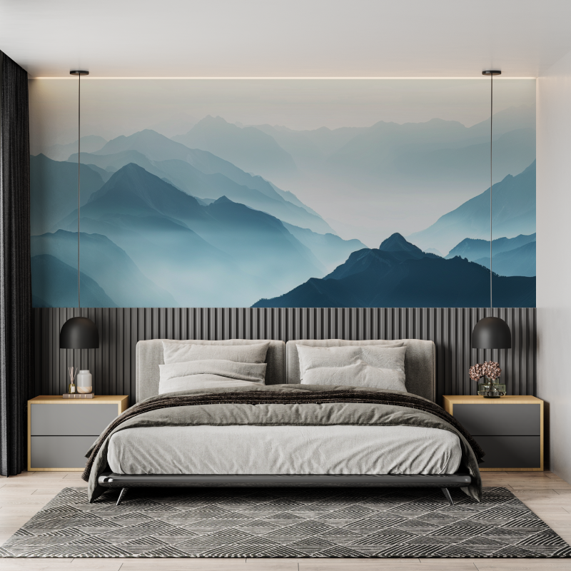 Mist Peaks Wallpaper | Murals Wallpaper