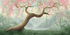 Panoramic Cherry Tree Mural Wallpaper