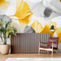 Gray and Yellow Wallpaper | Murals Wallpaper