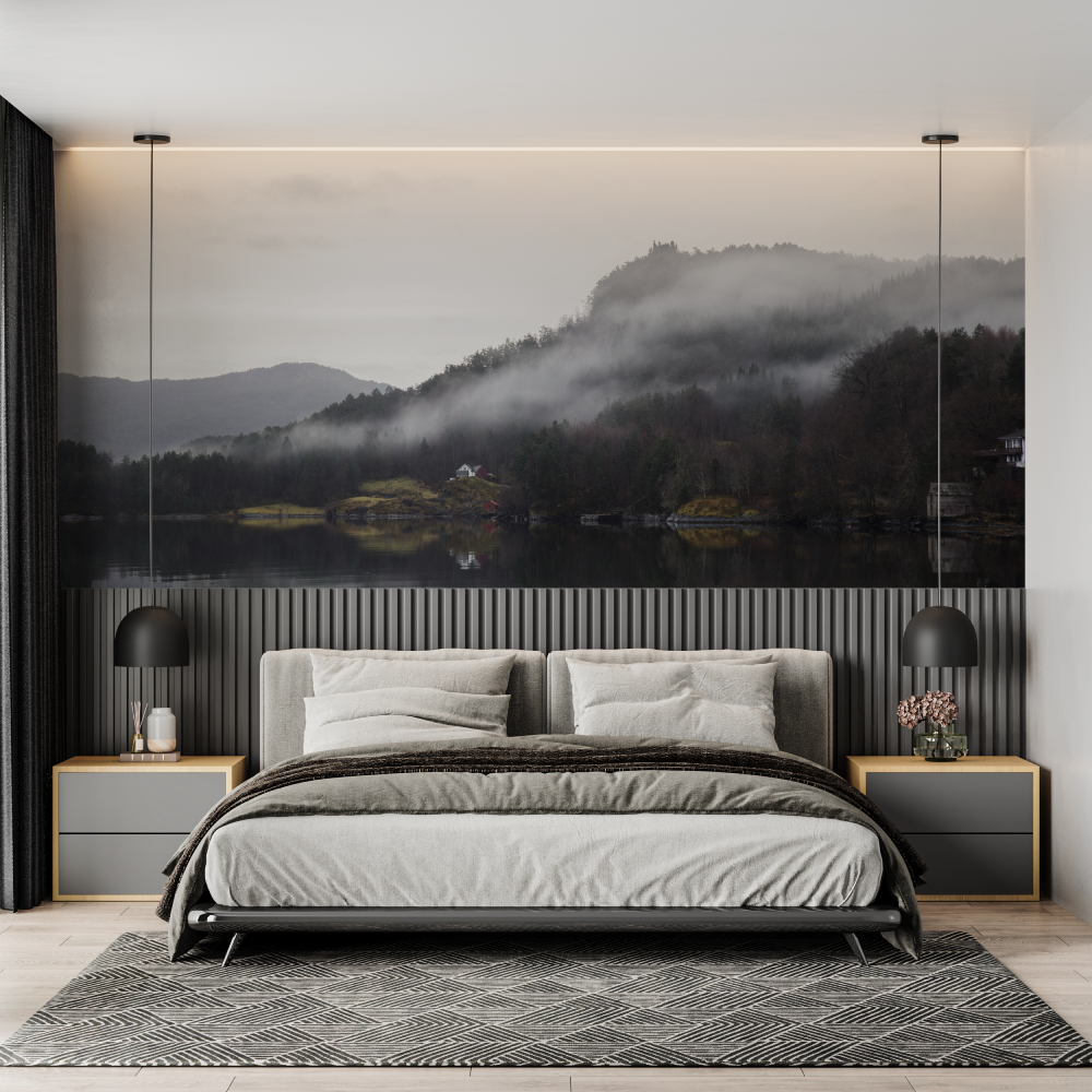 Watercolor Lake Wallpaper | Murals Wallpaper
