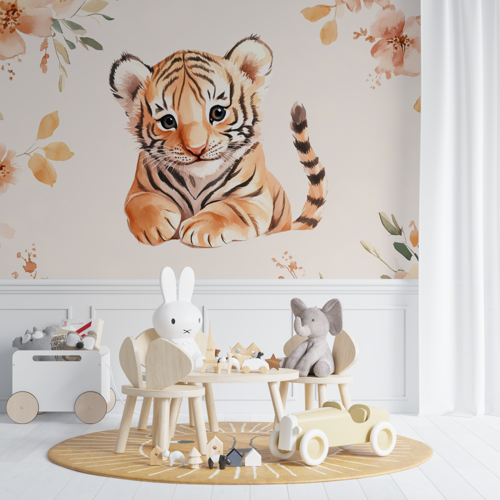 Pastel Tiger Wallpaper | Murals Wallpaper