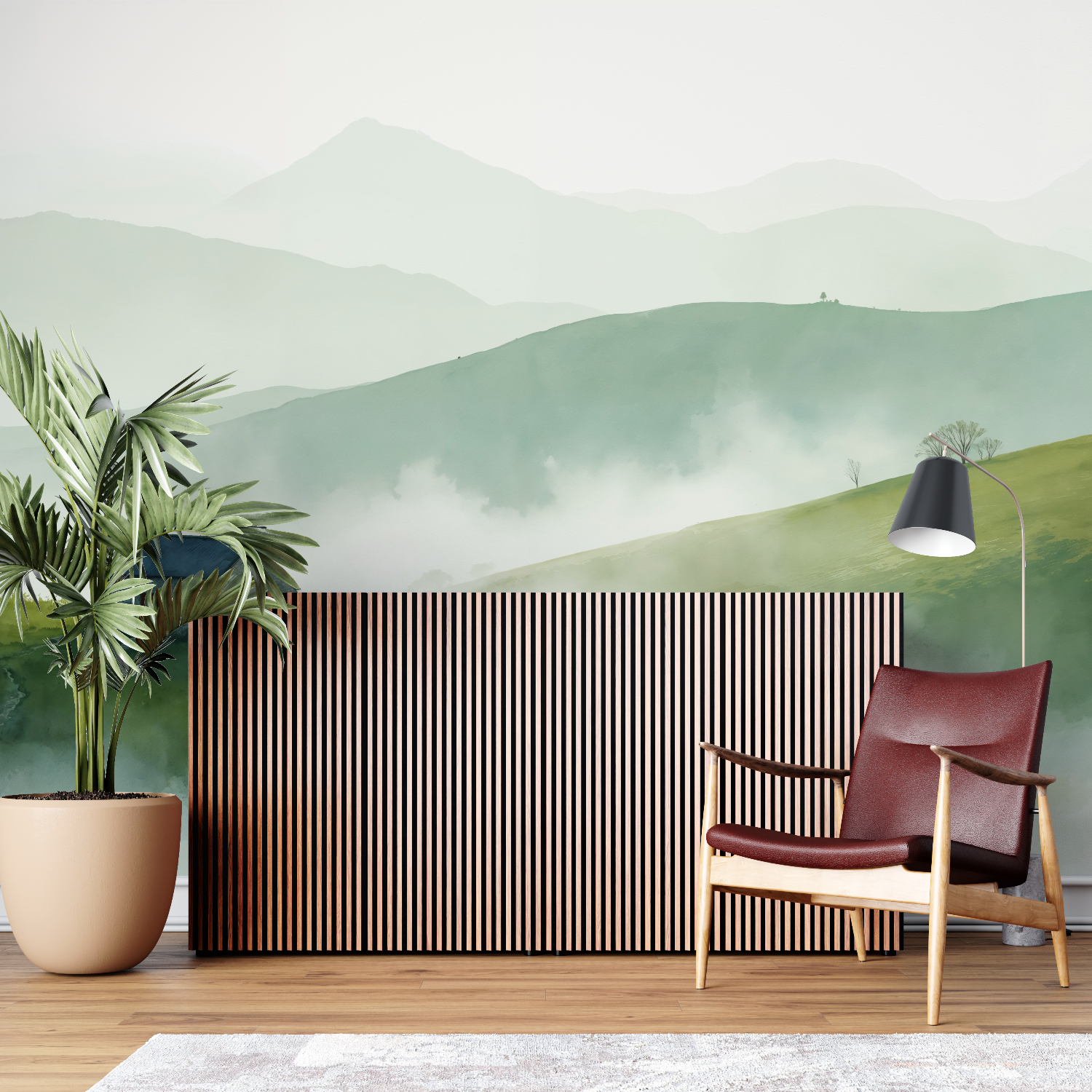 Watercolor Country Wallpaper | Murals Wallpaper