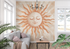 Terracotta Wallpaper with Graphic Sun | Murals Wallpaper