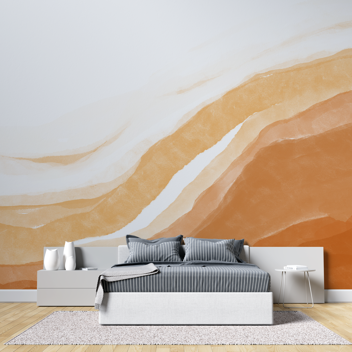 Papier Peint Terracotta Et Or – Panorama-Wandbild