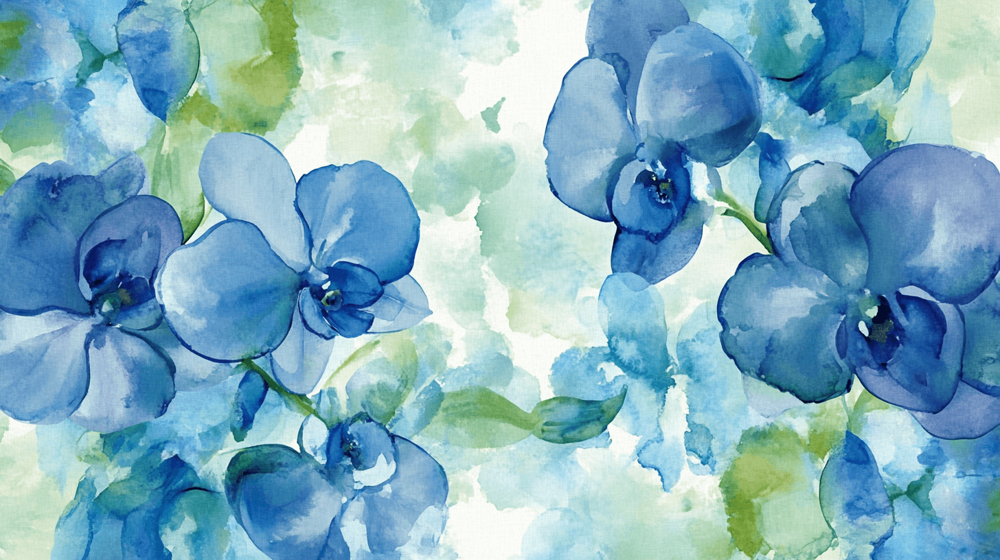 Elegant Orchid Watercolor Wallpaper | Murals Wallpaper