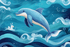 Marine Wallpaper Flipper the Dolphin | Murals Wallpaper