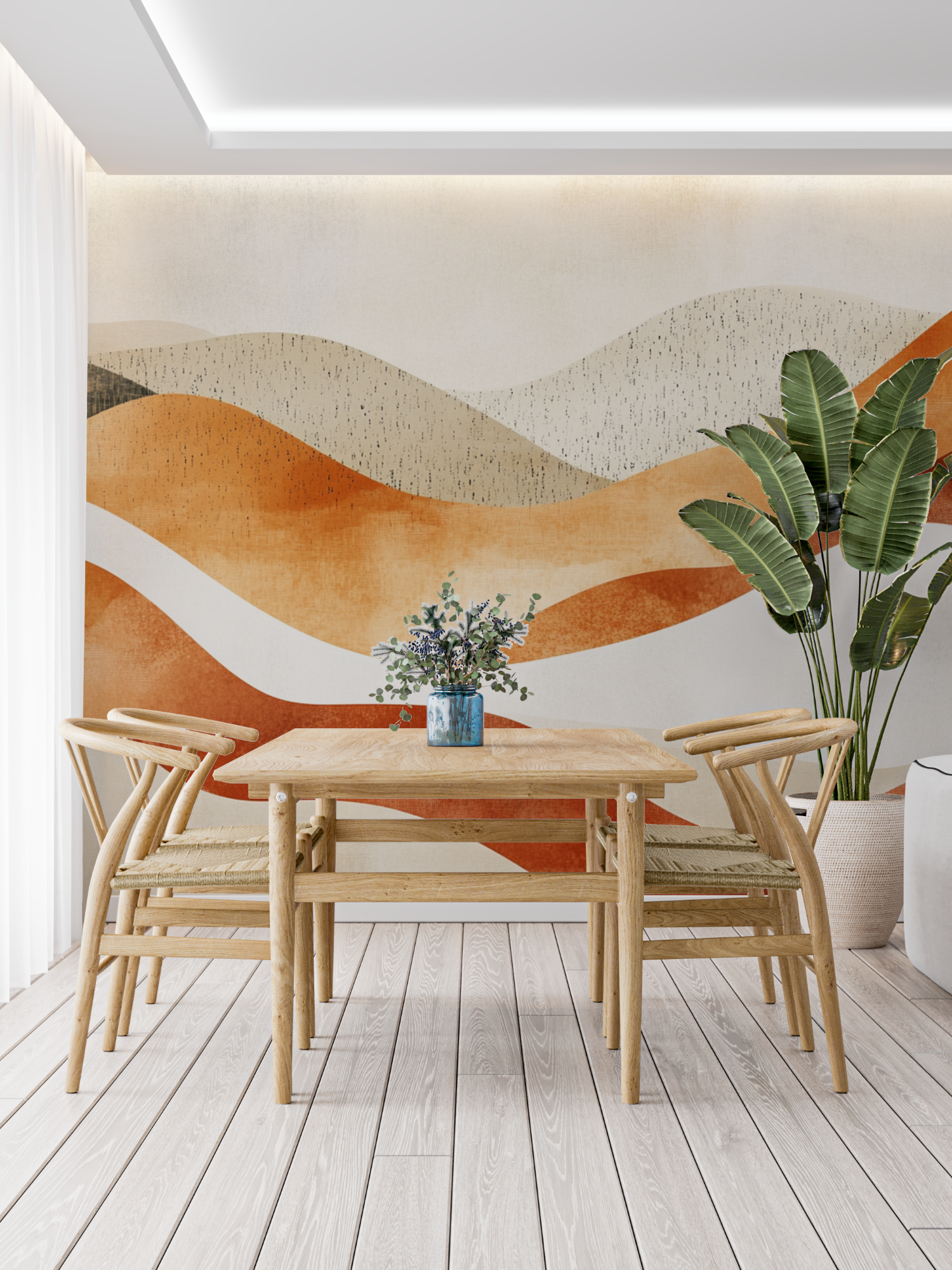 Abstract Terracotta Wallpaper | Murals Wallpaper