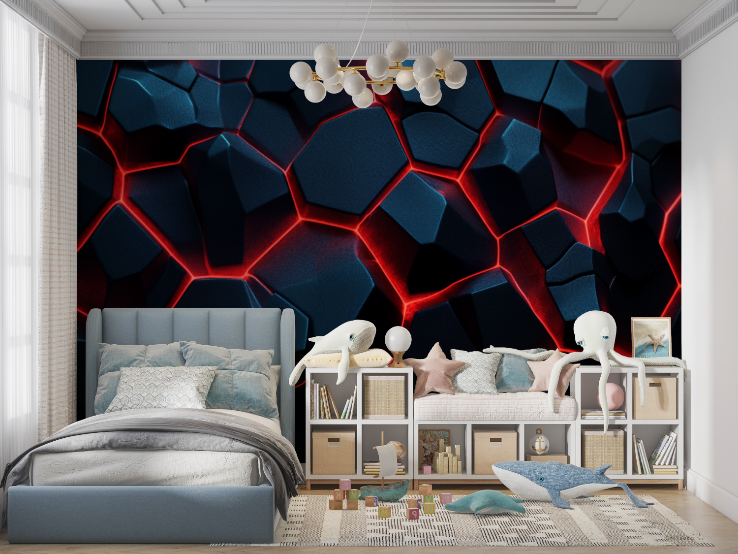 Black Neon Gaming Room Wallpaper | Murals Wallpaper