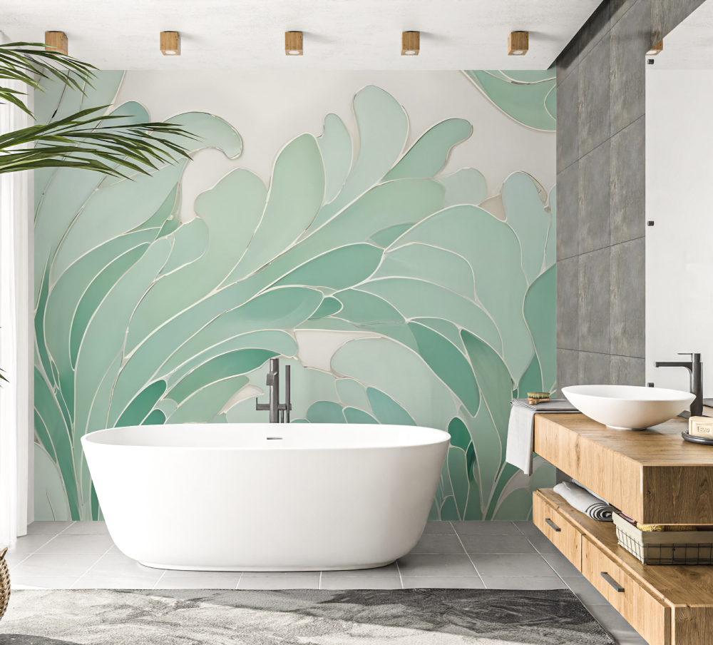 Waterproof Bathroom Wallpaper | Murals Wallpaper