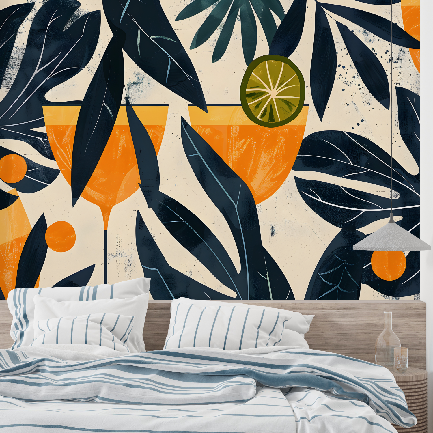Orange Cocktail Wallpaper | Murals Wallpaper