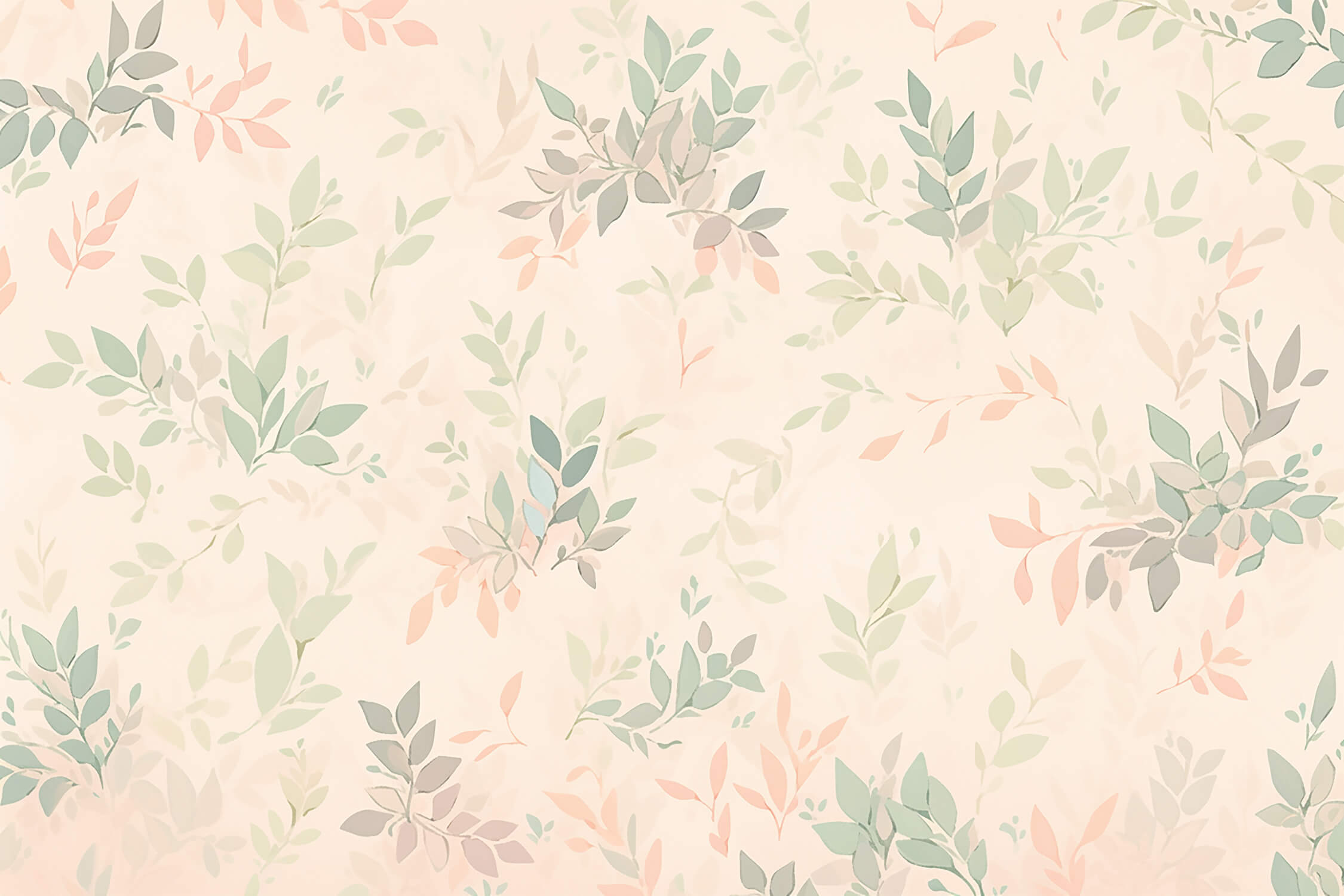 Cocooning Floral Wallpaper in Soft Pastel Tones | Murals Wallpaper