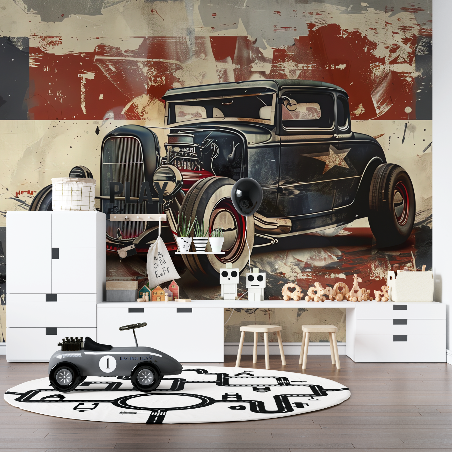 Retro Car Wallpaper | Murals Wallpaper