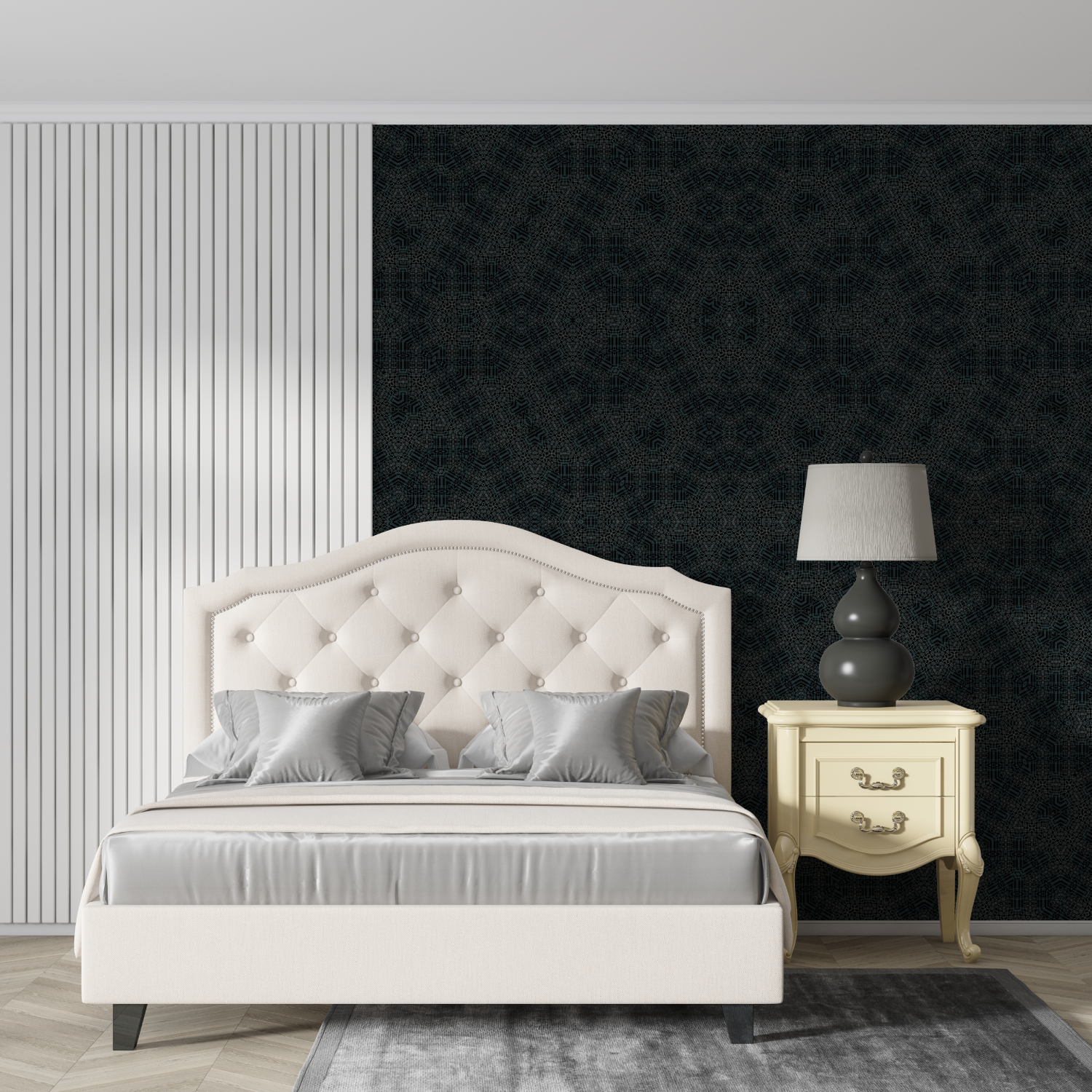 Black Arabesque Wallpaper | Murals Wallpaper