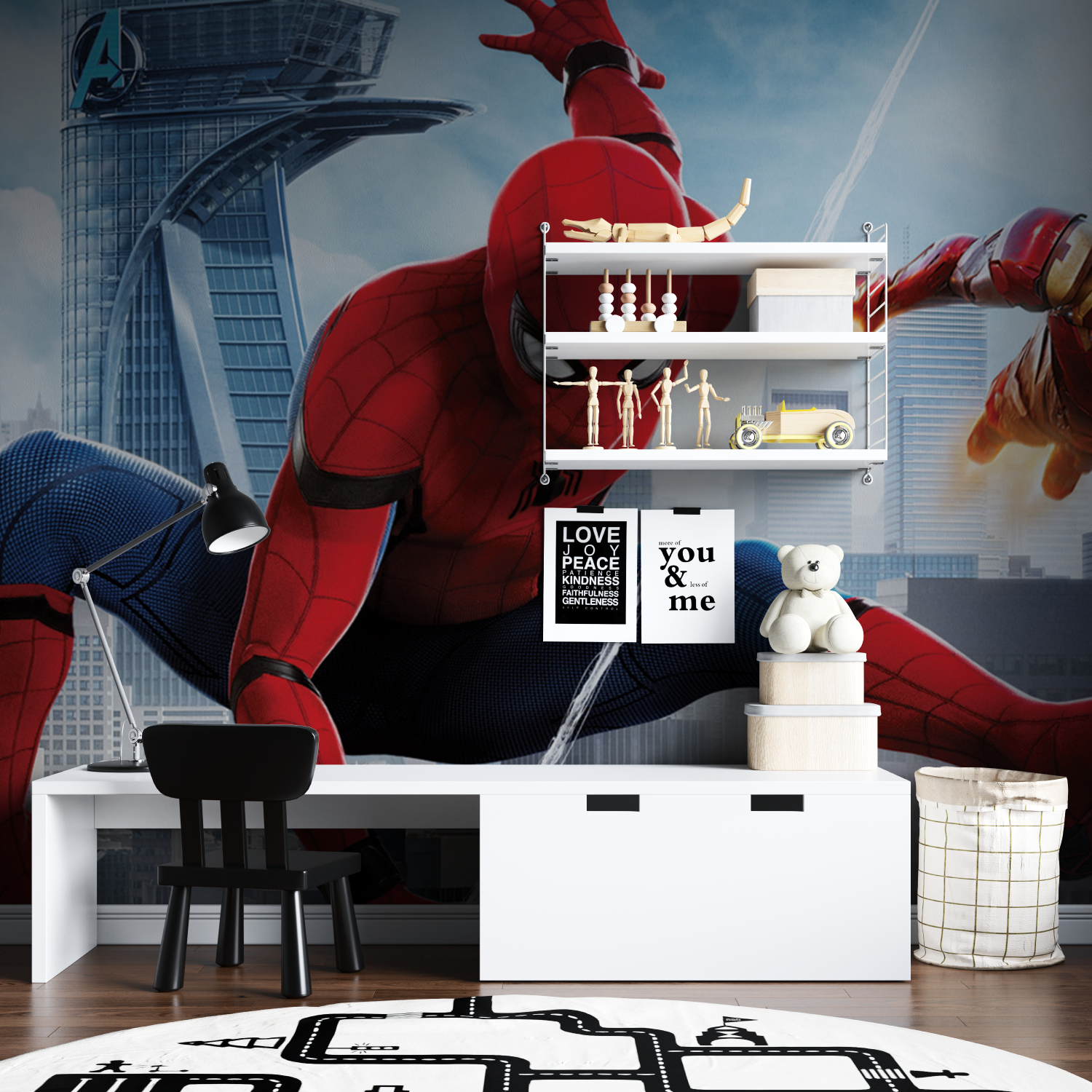 Spiderman Ironman Wallpaper | Murals Wallpaper