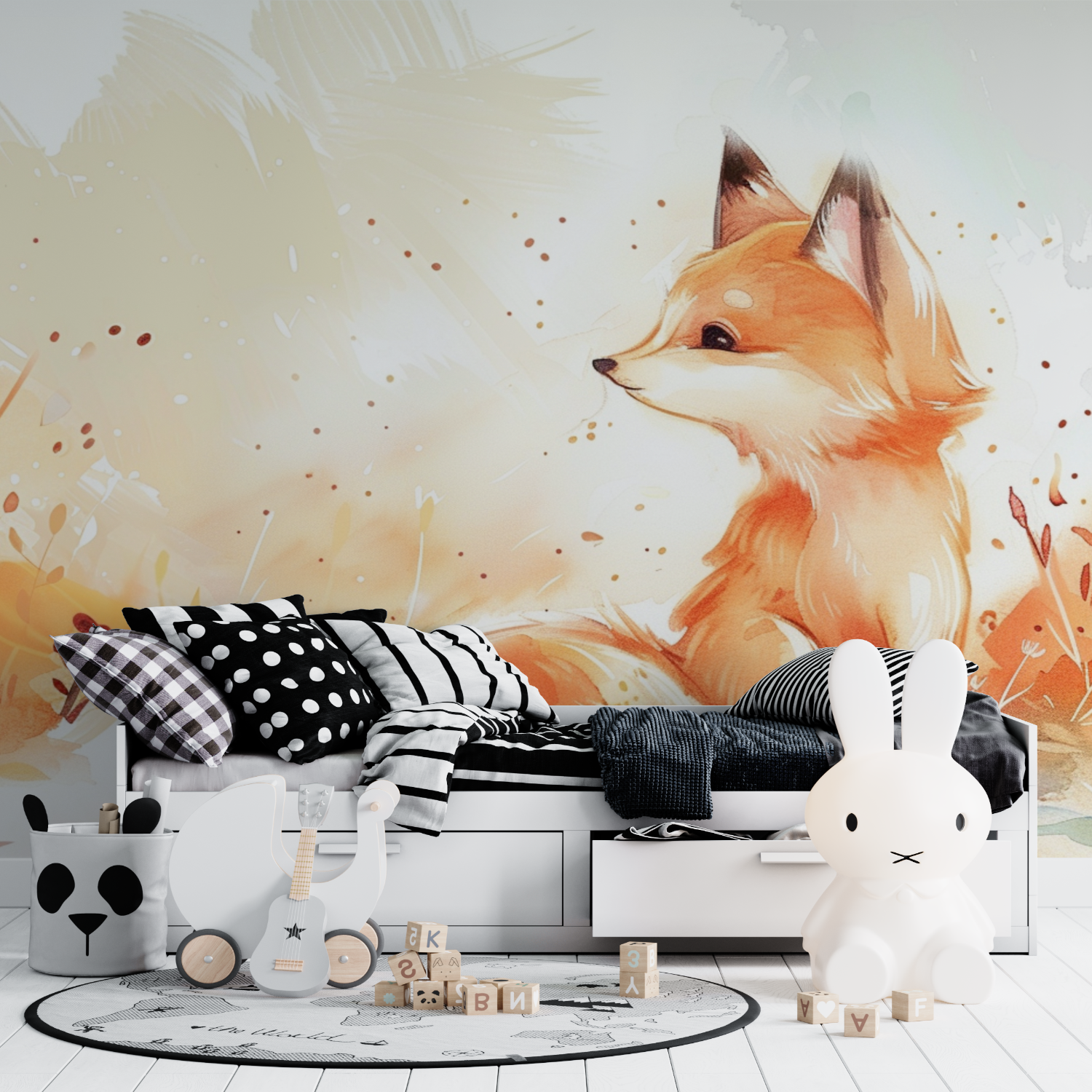 Fox Wallpaper for Kids | Murals Wallpaper