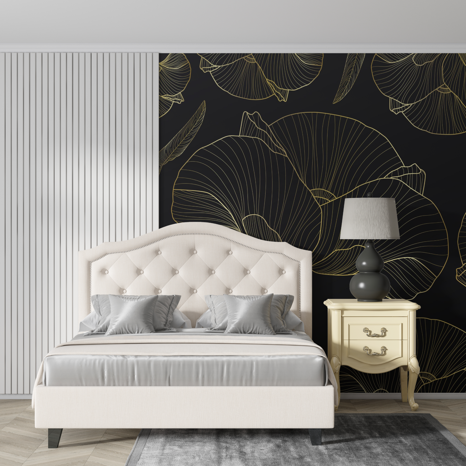 Black Ginkgo Wallpaper | Murals Wallpaper