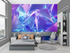 Blue Neon Crystal Wallpaper | Murals Wallpaper