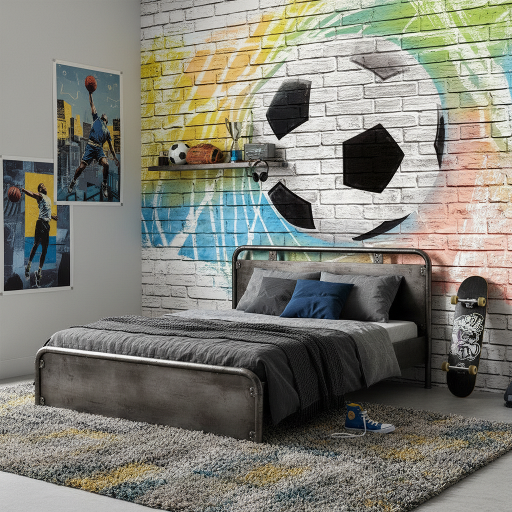 Mural Football Wallpaper