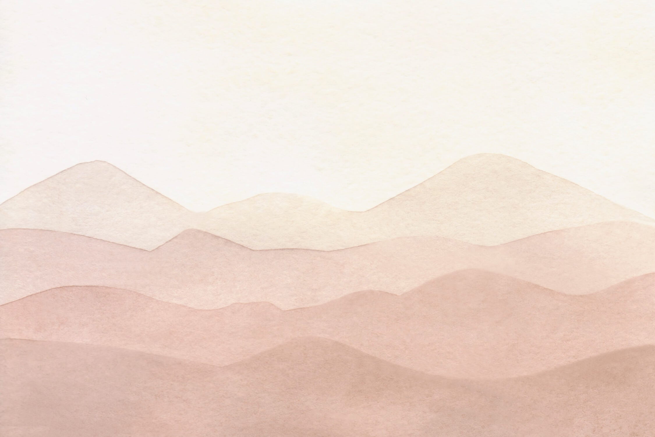 Cozy Minimalist Mountain Neutral Wallpaper | Murals Wallpaper