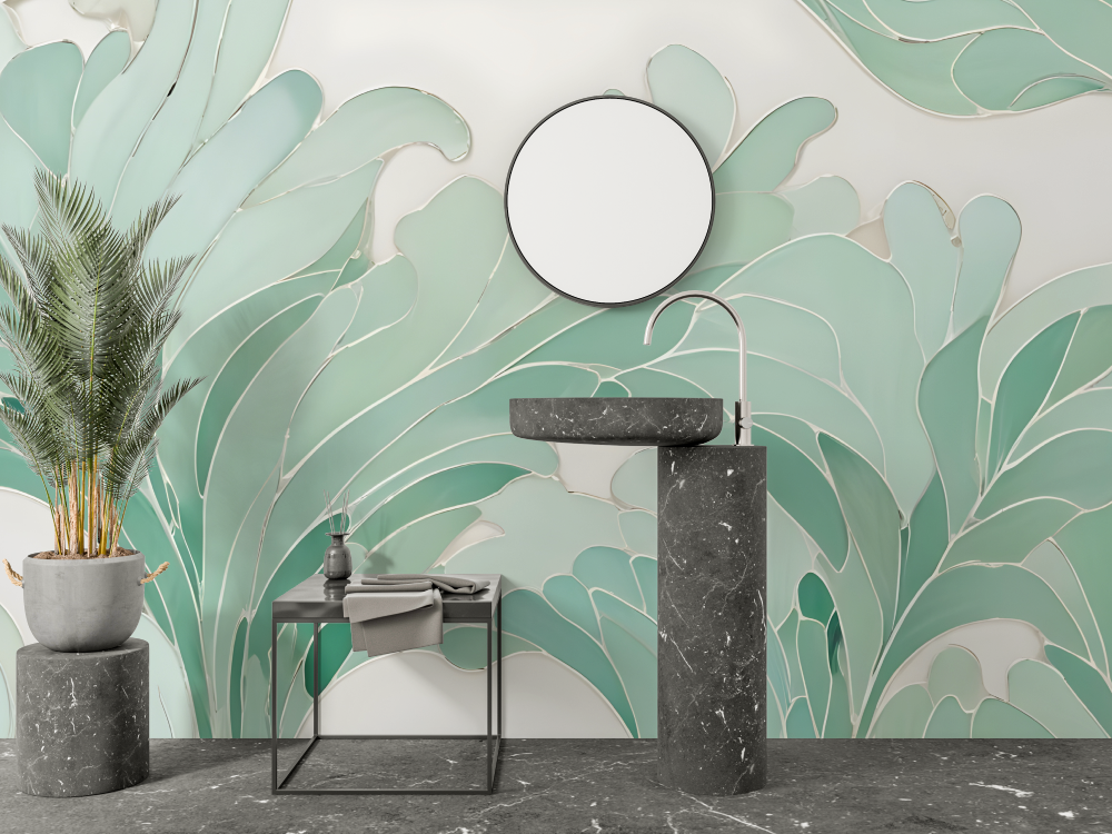 Waterproof Bathroom Wallpaper | Murals Wallpaper