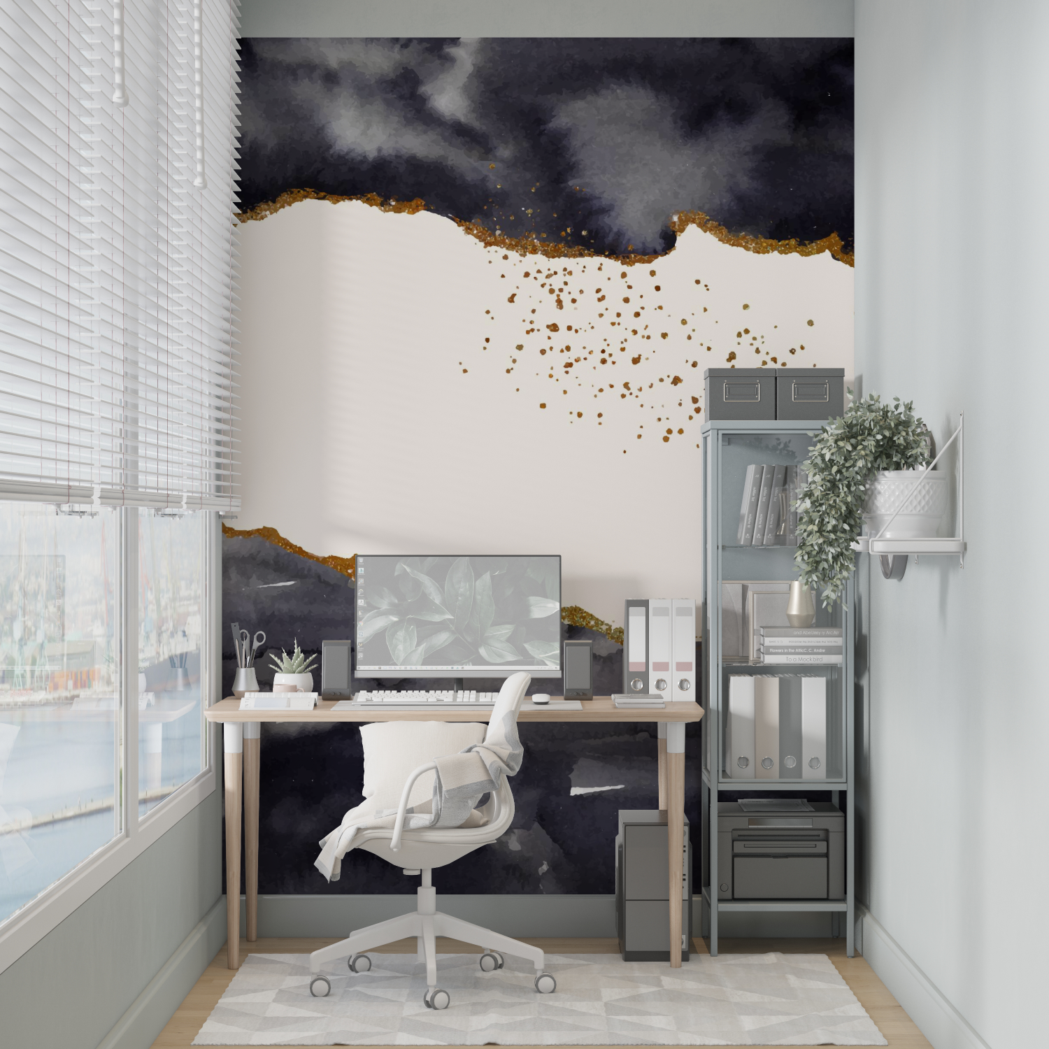 Black Beige Wallpaper | Murals Wallpaper