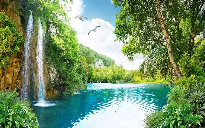 3D Waterfall Wallpaper | Murals Wallpaper