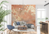 Terracotta Wallpaper with Metallic Gold Highlights | Murals Wallpaper