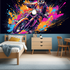 Motorcycle Graffiti Bedroom Wallpaper | Murals Wallpaper