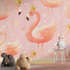 Princess Pink Flamingo Wallpaper | Murals Wallpaper