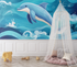 Marine Wallpaper Flipper the Dolphin | Murals Wallpaper