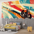 Vintage Motorcycle Graffiti Wallpaper | Murals Wallpaper