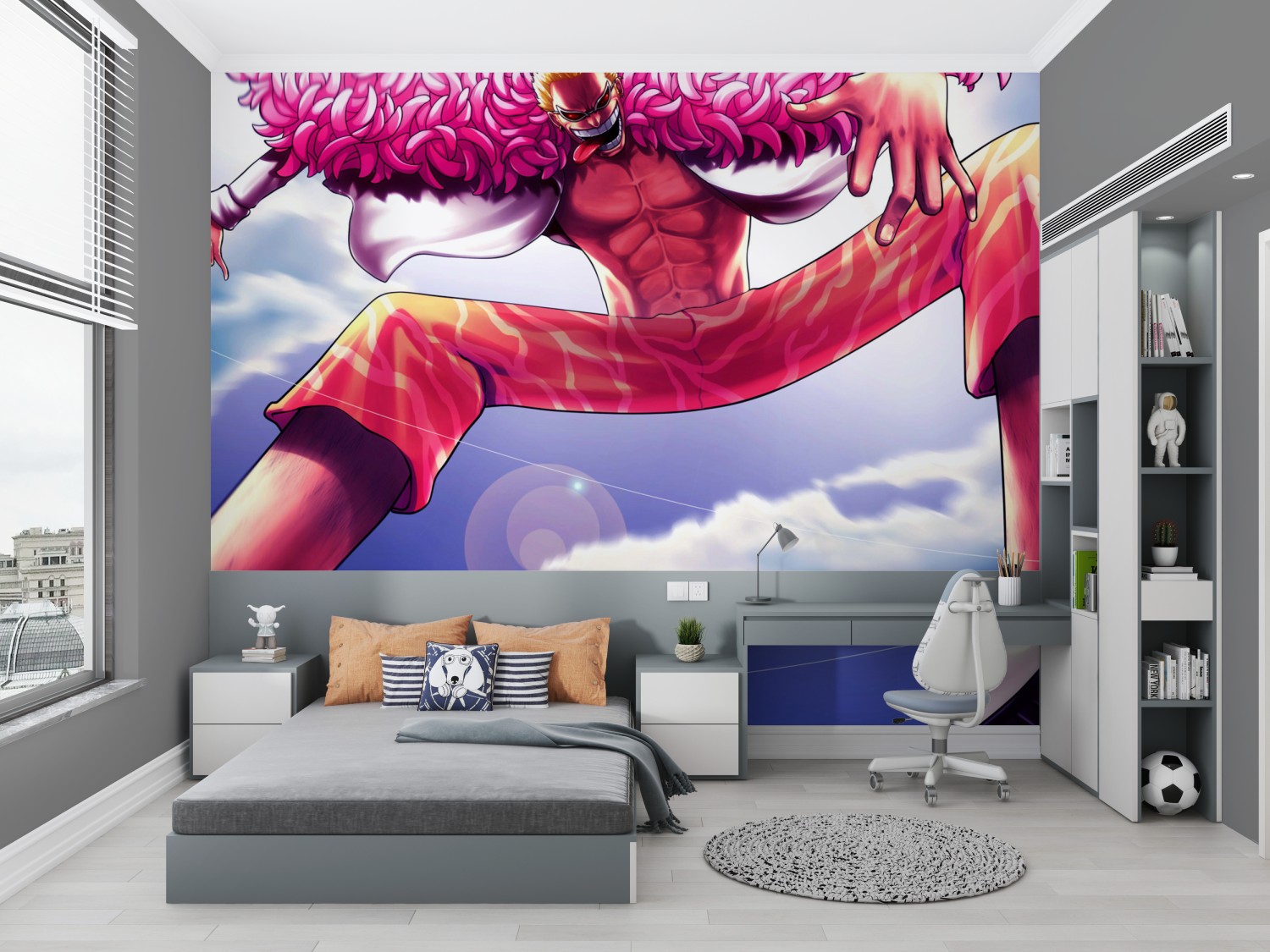 One Piece Doflamingo Design Wallpaper | Murals Wallpaper