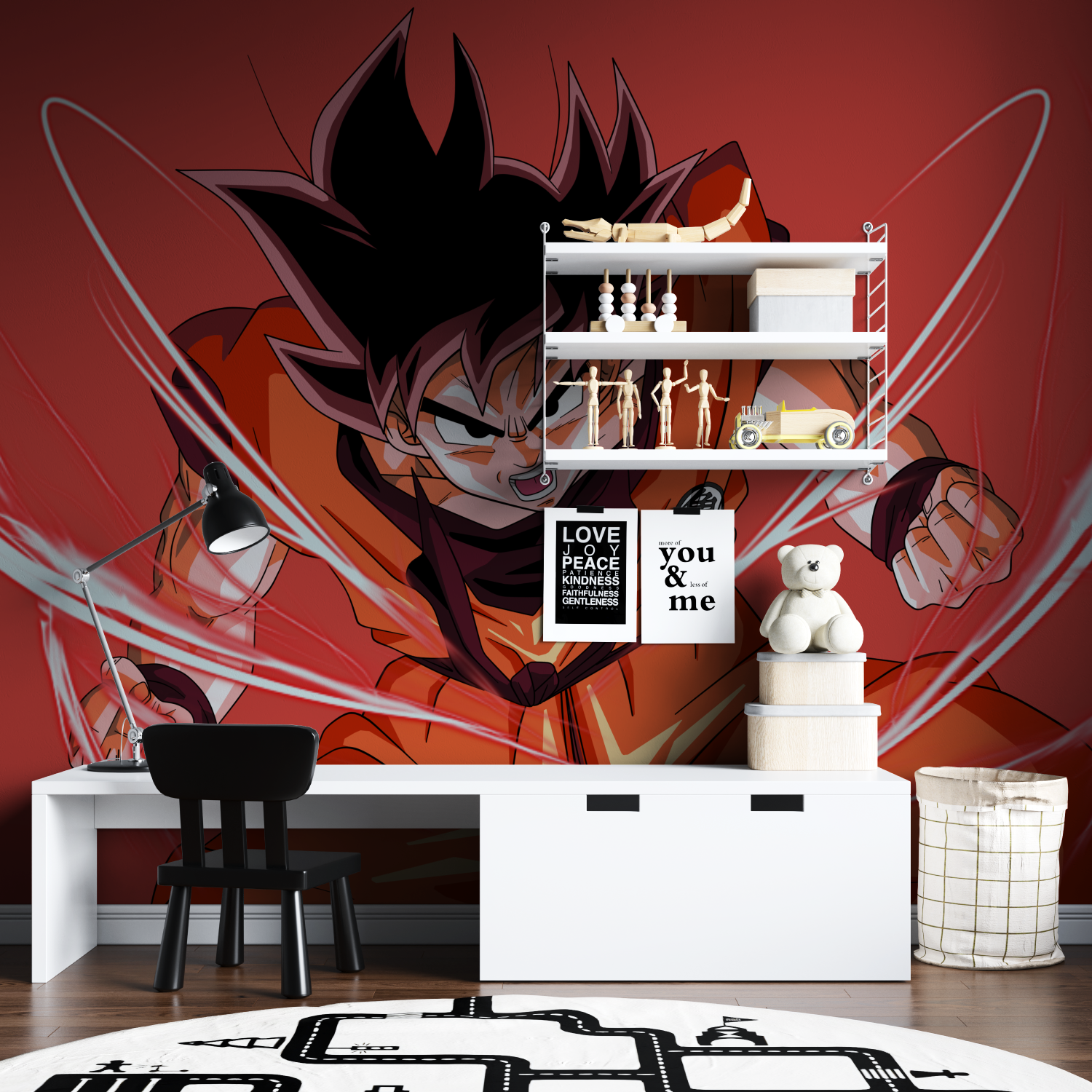 Red Goku Wallpaper | Murals Wallpaper