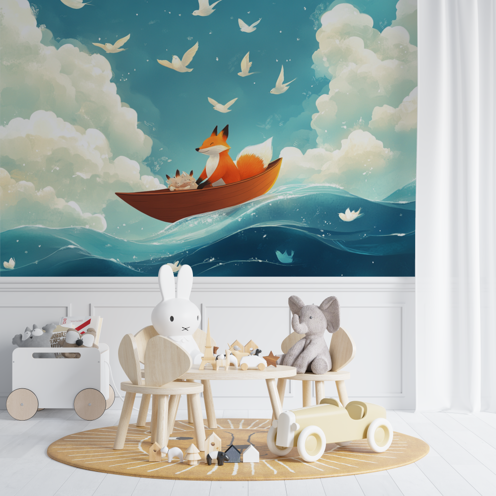 Nautical Fox Wallpaper | Murals Wallpaper