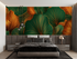 Orange and Green Wallpaper | Murals Wallpaper