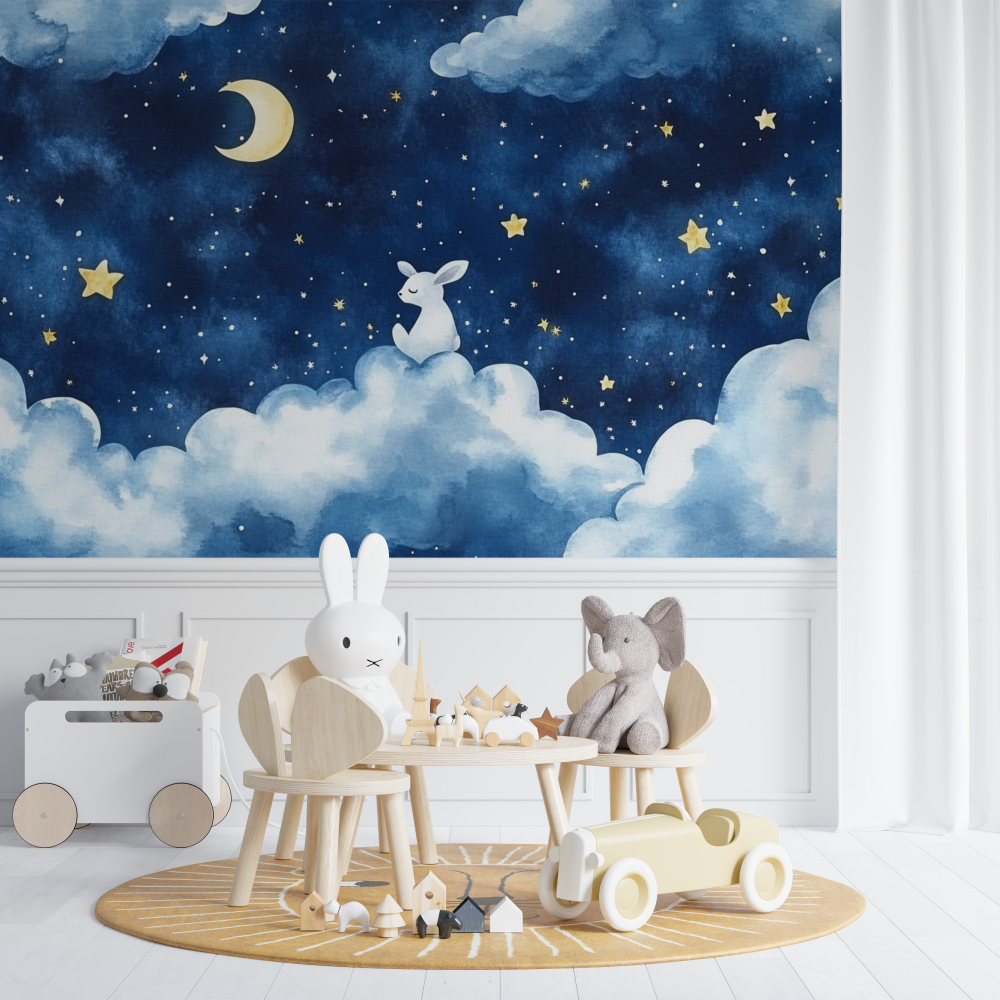 Baby Starry Blue Wallpaper | Murals Wallpaper