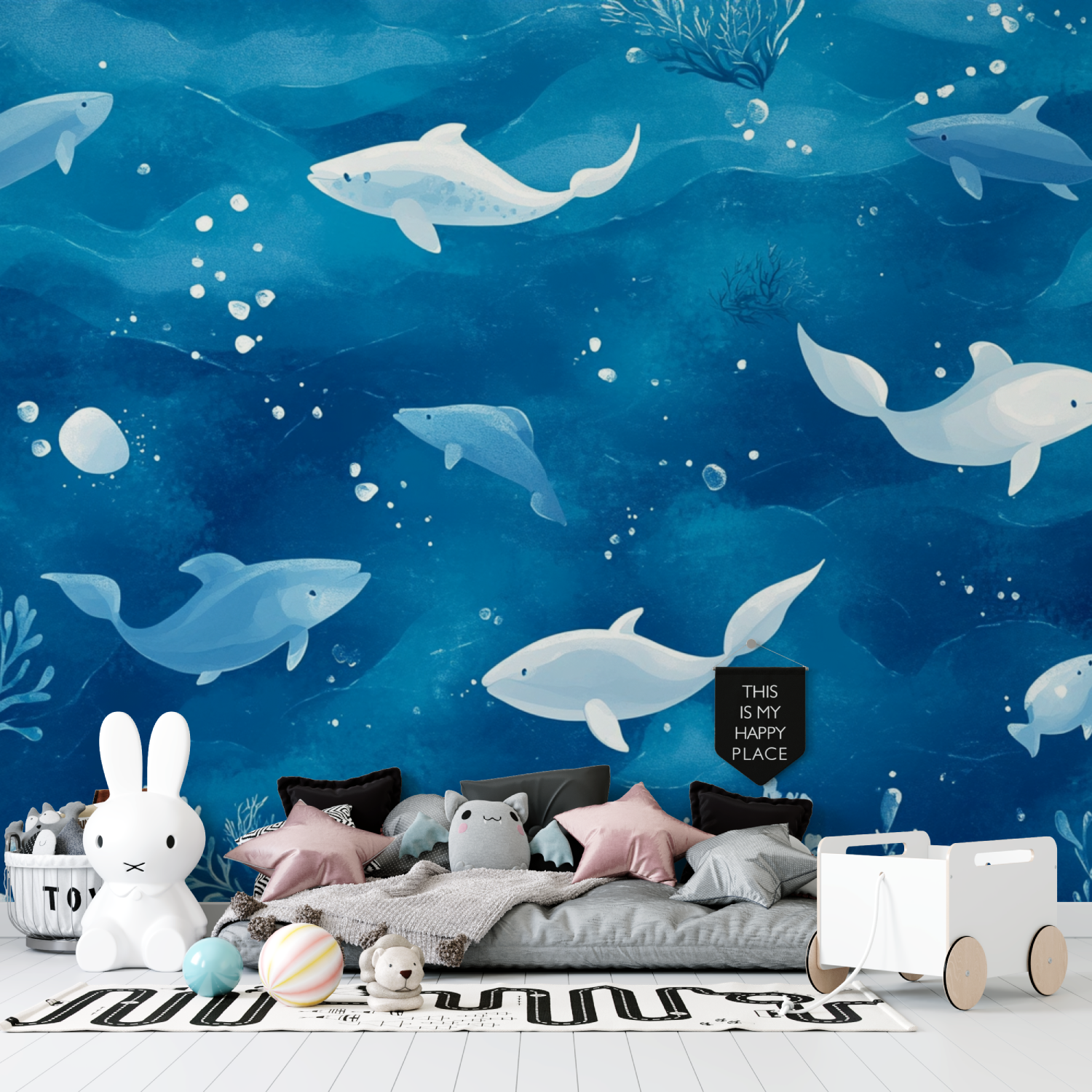 Nautical Wallpaper Blue Background | Murals Wallpaper