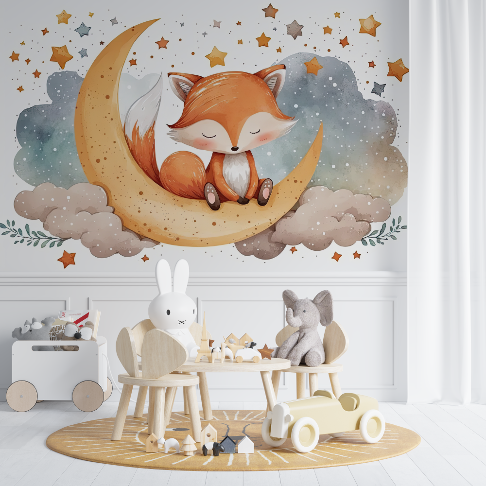 Fox and Stars Wallpaper | Murals Wallpaper