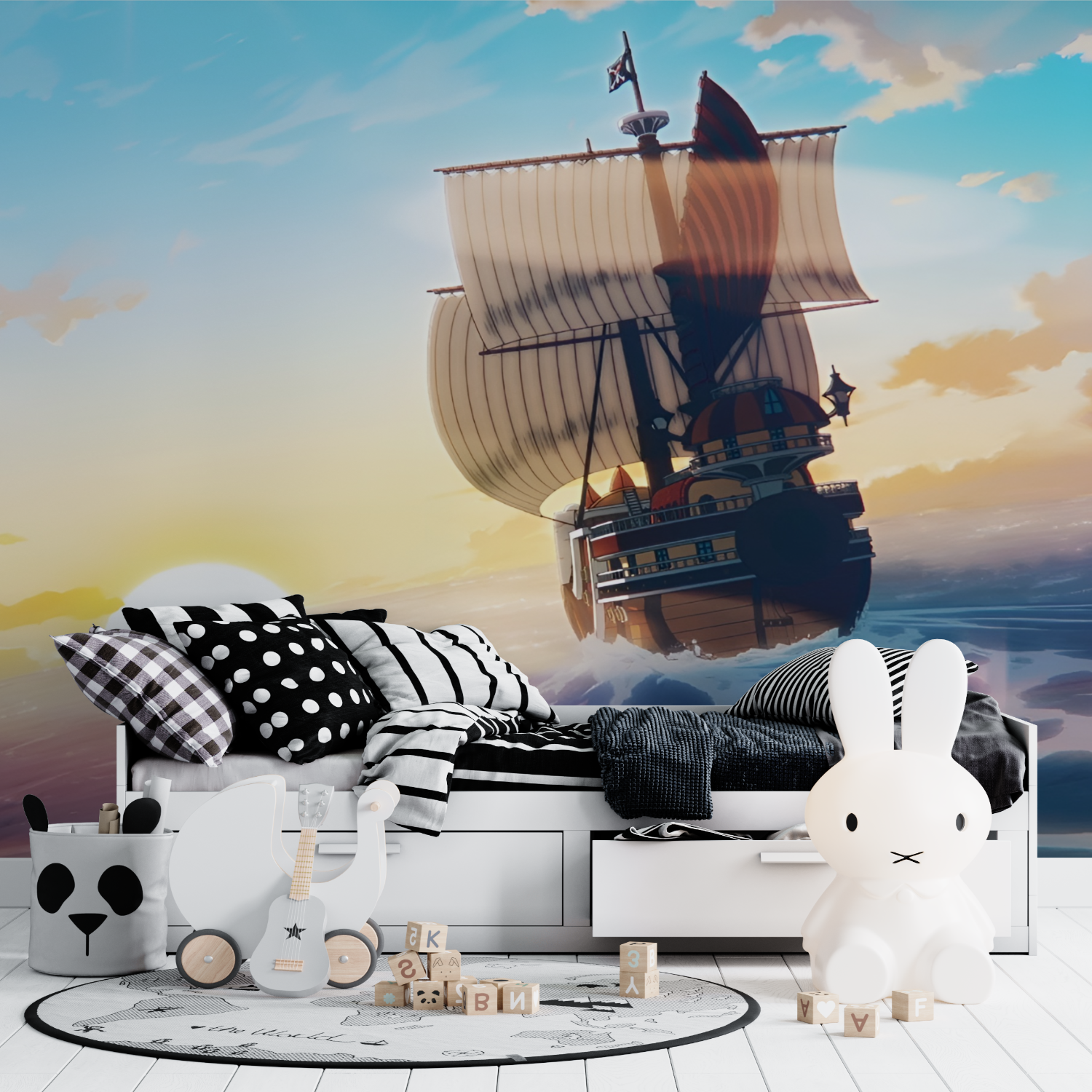 Papier Peint One Piece Thousand Sunny - tapisseries murale