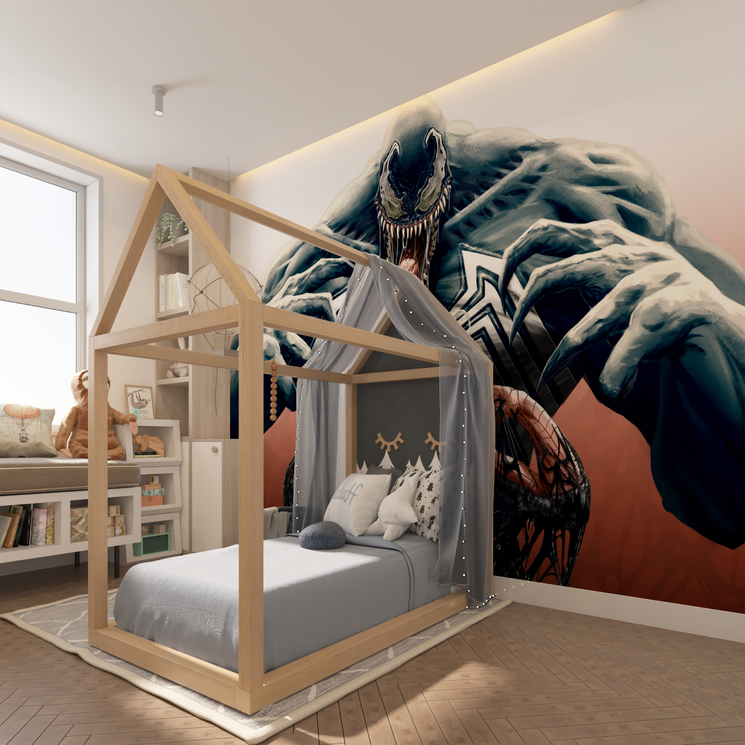 Spider-Man Large Venom Wallpaper | Murals Wallpaper