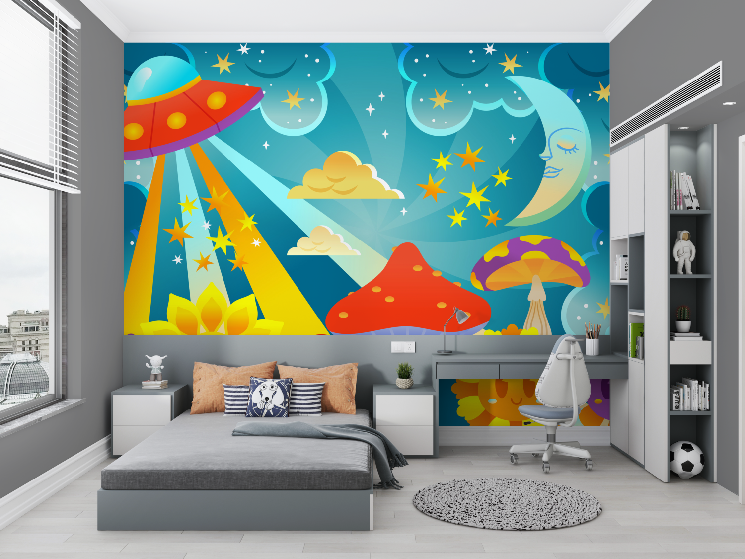 Multicolored Space Wallpaper | Murals Wallpaper
