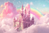 Princess Castle Wallpaper in the Clouds | Murals Wallpaper