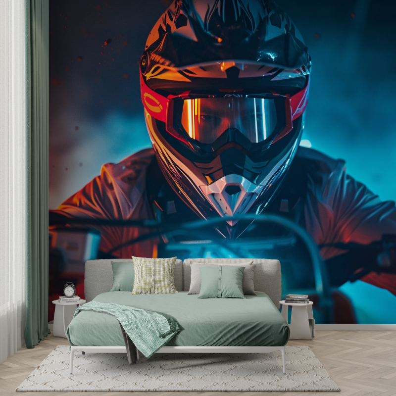 LED Motocross Wallpaper | Murals Wallpaper
