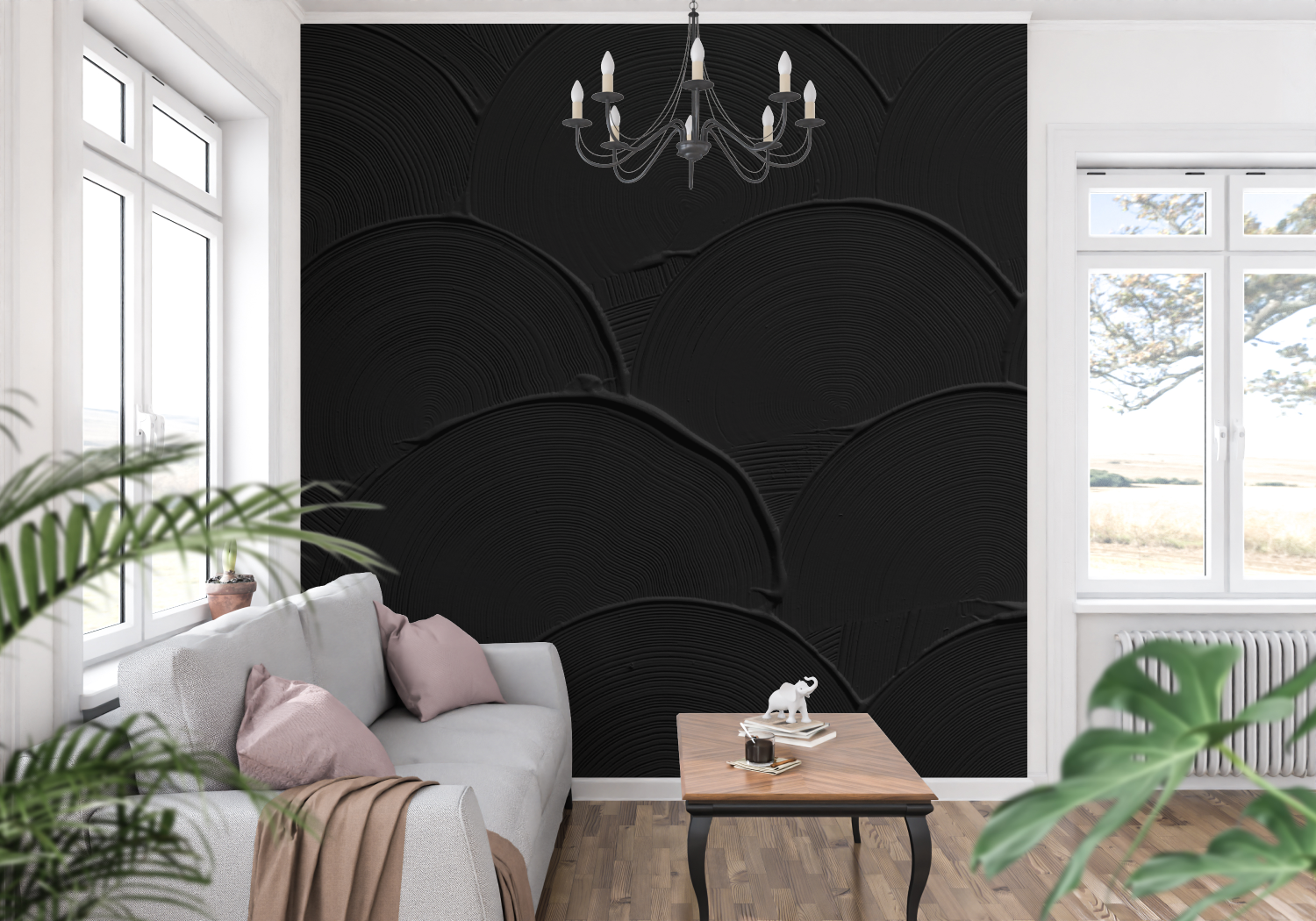 Black Wallpaper Room | Murals Wallpaper