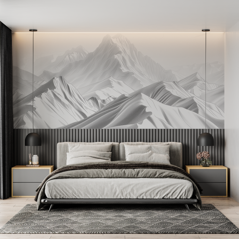 Mountain Graphic Style Restaurant Wallpaper | Murals Wallpaper