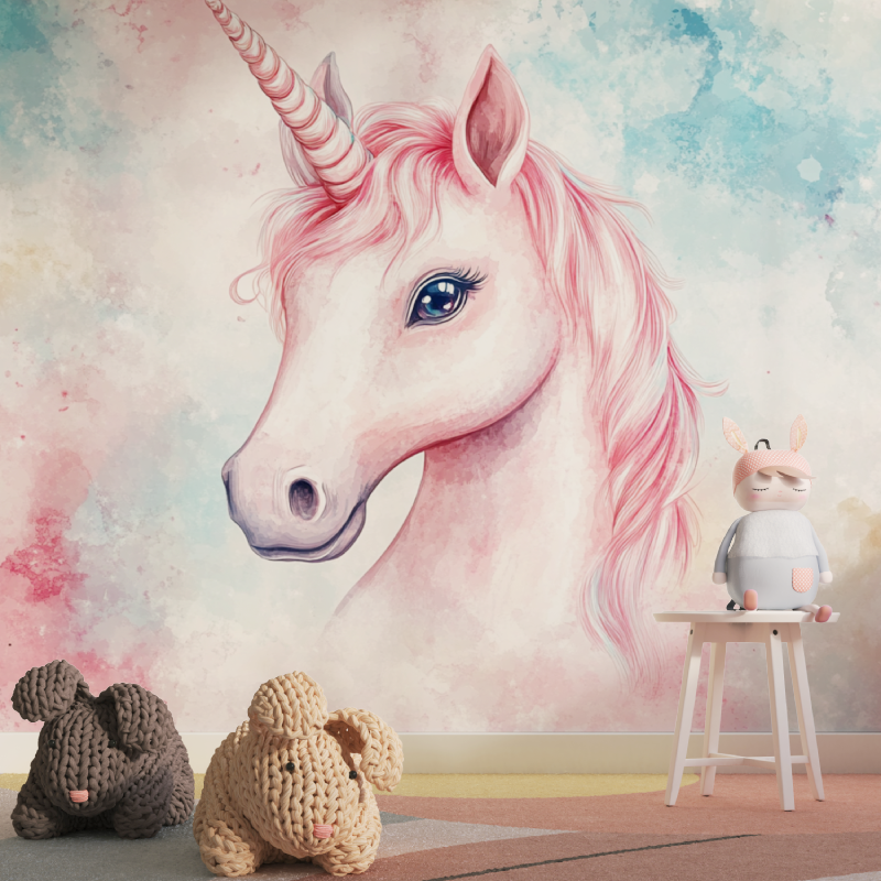 3D Unicorn Wallpaper Elegance 3D | Murals Wallpaper