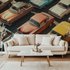 Vintage Car Trompe L'Oeil Wallpaper | Murals Wallpaper