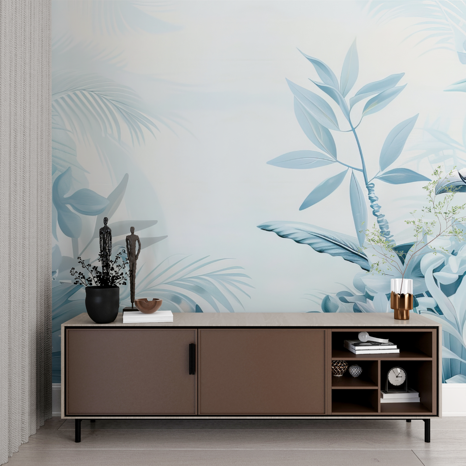 Blue Wallpaper for Bedroom | Murals Wallpaper